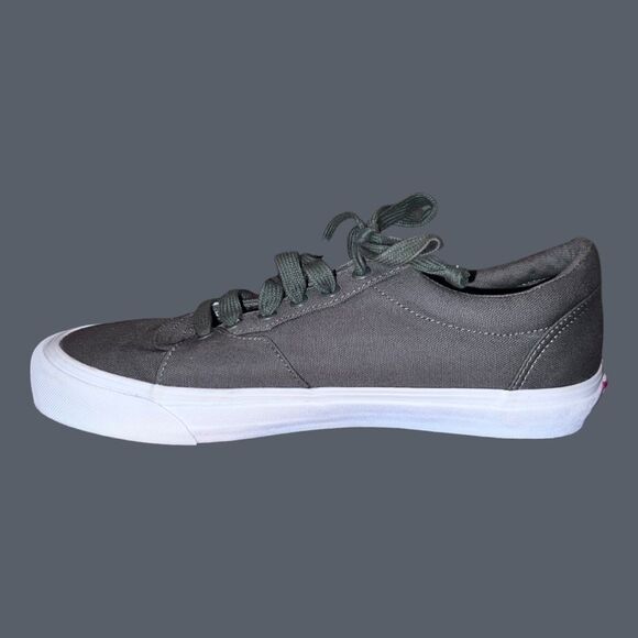 NWOB Vans Style 205 Dipped Trainer Sneakers Olive/True White Size 10.5 - Picture 4 of 10